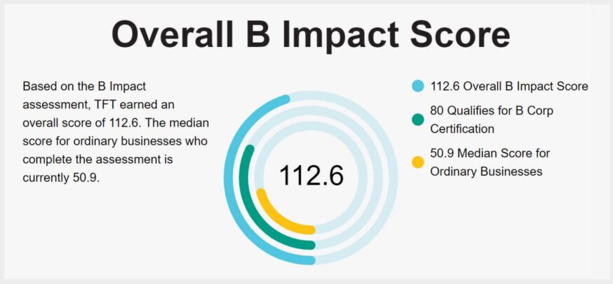 TFT Is A Certified B Corp - TFT